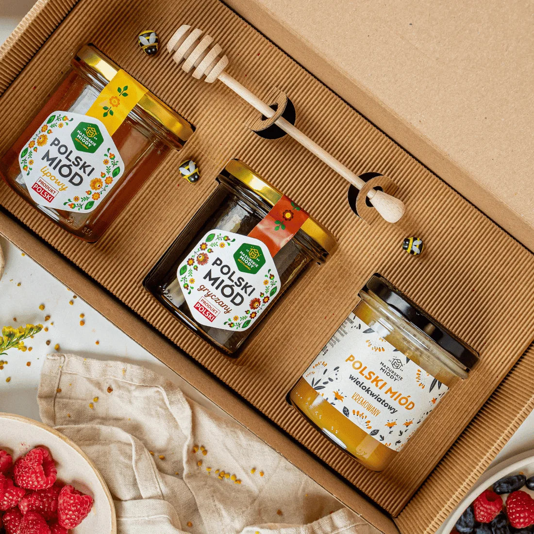 Zestaw prezentowy 3 Miody 400 g do wyboru