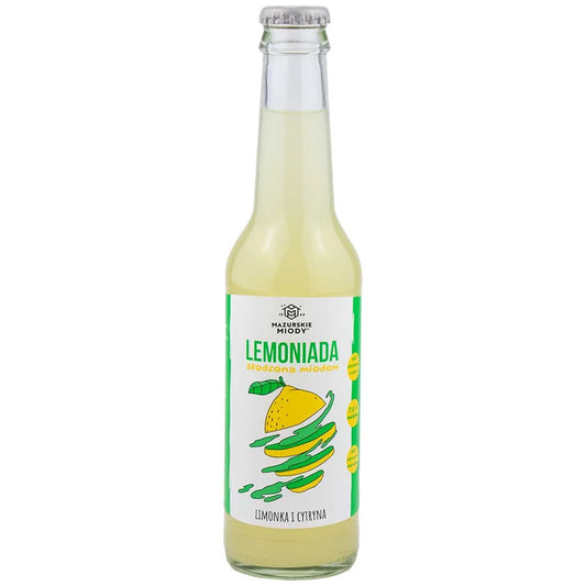 Lemoniada słodzona miodem (limonka i cytryna)